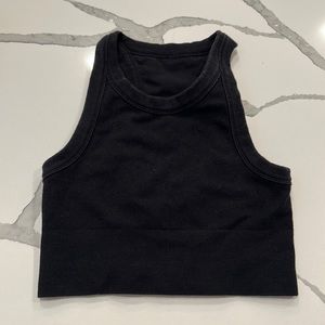Black Alo Yoga Cropped Workout Tank